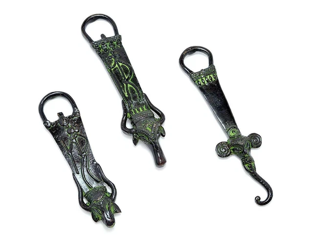 A Unique Design Brass Opener Brass Tribal Bottle Openers (Set of 3)