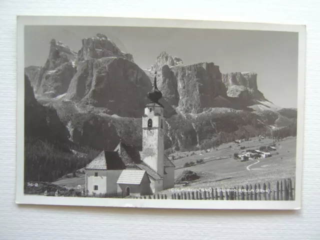 Trentino Alto Adige : Colfosco (Bz) Gruppo Sella Con La Chiesa Anno 1932