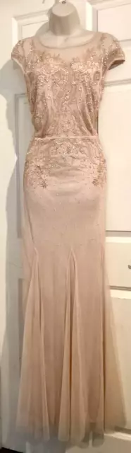 Gorgeous Jenny Packham beaded evening dress size 18 wedding cocktails cruise