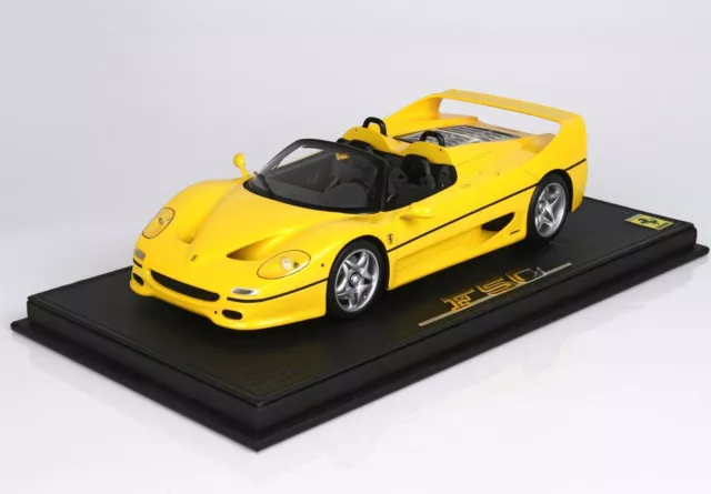 1:18 BBR Ferrari F50 Spider 1995 With Showcase Giallo Modena Yellow P18190B-VET