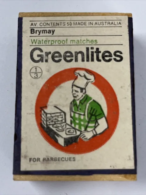 Brymay Greenlites Waterproof Matches for Barbecues Plywood Matchbox