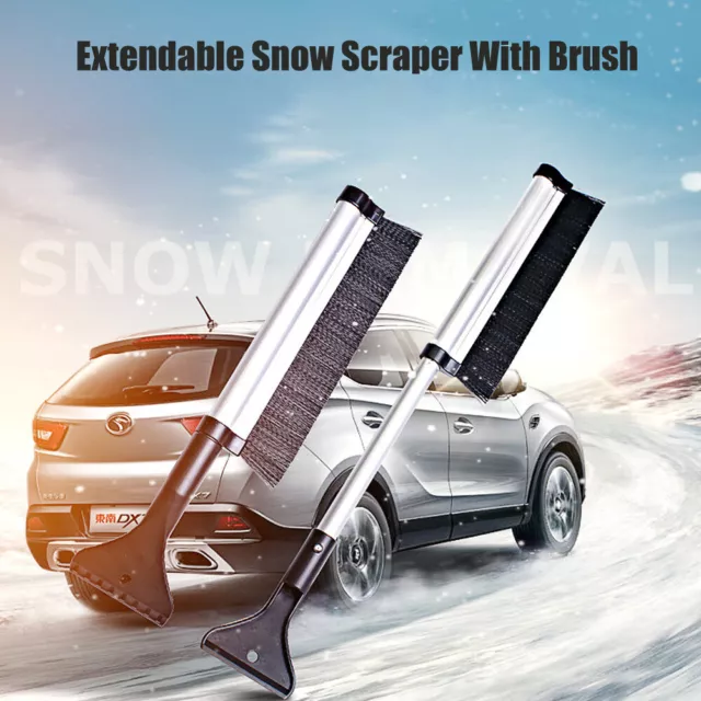 Eiskratzer mit Besen Eisschaber mit Schneebesen lang Auto für VW Audi BMW