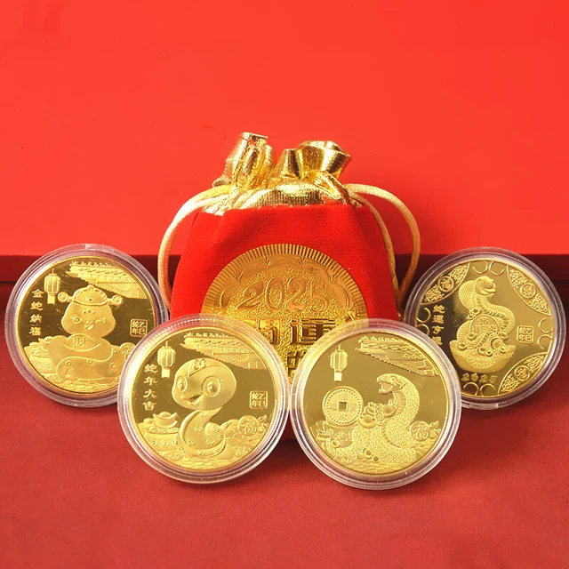 2025 YEAR OF The Snake Lucky Gold Coin Commemorative Coins Zodiac 2025-year-of-the-snake-lucky-gold-coin-commemorative-coins-zodiac