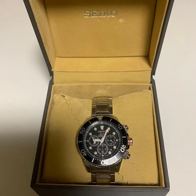 RELOJ DE BUCEO solar SEIKO SSC015P1 200m Lumibrite 43mm caja crono