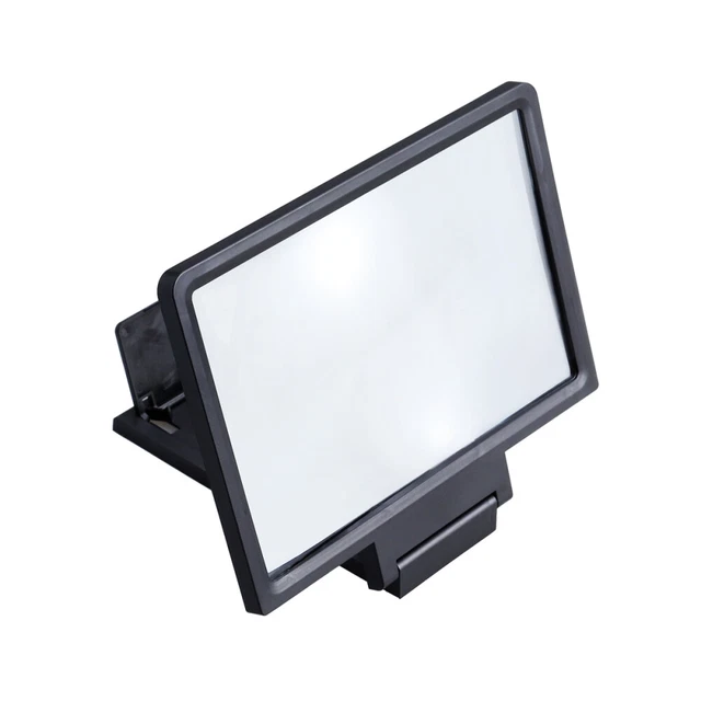 Support-loupe Pour Smartphone YACSEJAO - Agrandissement 3D, Anti-lumière Bleue - Cadre 18.5x14.5cm, Pliable - Pour Films Et Jeux
