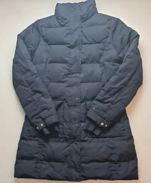 Tommy Hilfiger giacca tampone donna blu navy cerniera intera taglia L
