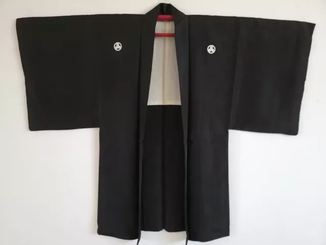 Japanese Silk Kimono Jacket Haori , for Men's, 　Vintage,  gown, KIMONO Robe,ヤ