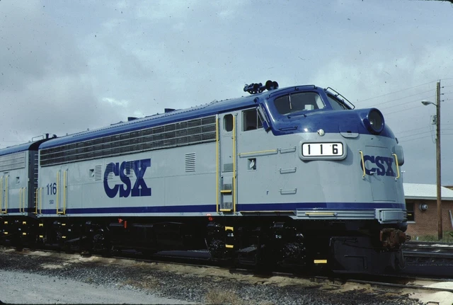 CSX EMD F3 Kodachrome original Kodak Slide