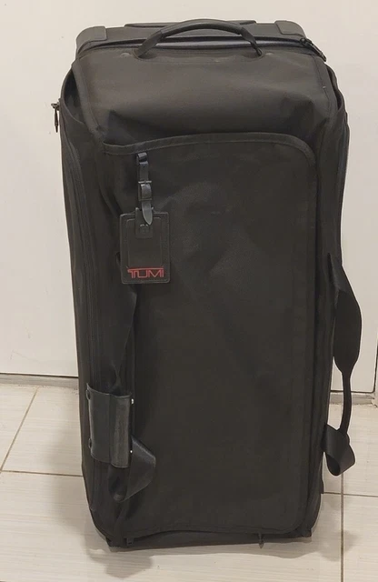 TUMI Large Split 2 Wheel Rolling Duffel Luggage 30" Black EXCELLENT Used Shape