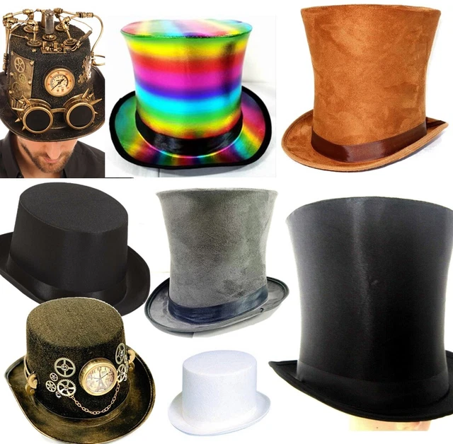 TOP HAT BELL Hat Fancy Dress Halloween Wedding Steampunk Costume
