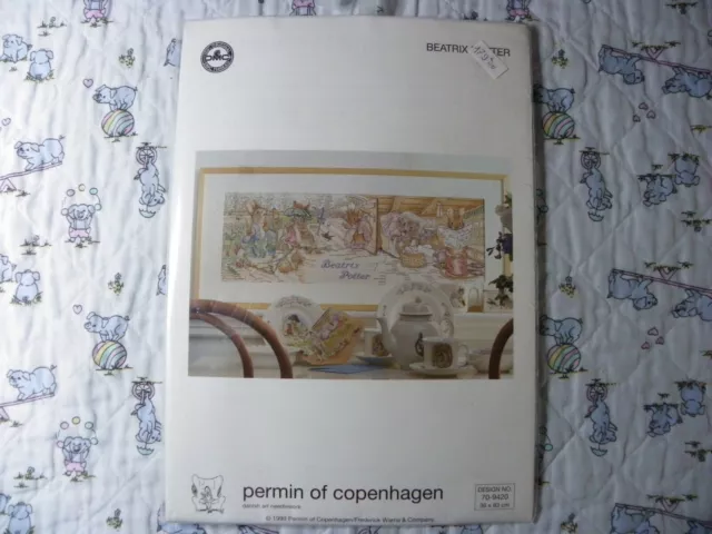 Kit De Point De Croix Permin Of Copenhagen  " La Maison Des Potter "