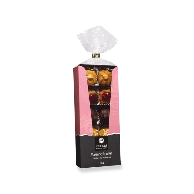 Peters macron confectionery with 8 varieties from Lübeck marzipan 105g