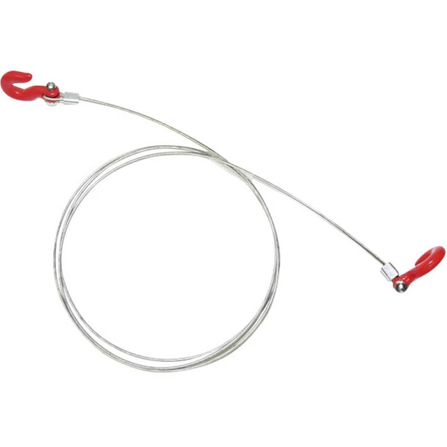 AXspeed 1/10 Échelle Acier Câble Corde avec Crochet RC Accessoire de Camion Crawler Rock Rouge