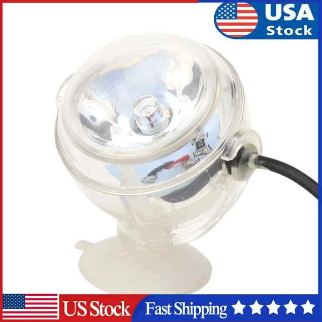 1W Mini Waterproof Aquarium LED Spotlight for Fish Tank Submersible Lamp