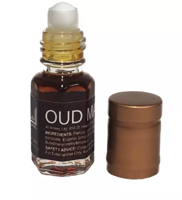 Oud Malaki Perfume oil by Al Aneeq - Tobacco, Oud & Spicy Arabian Perfume 3ml