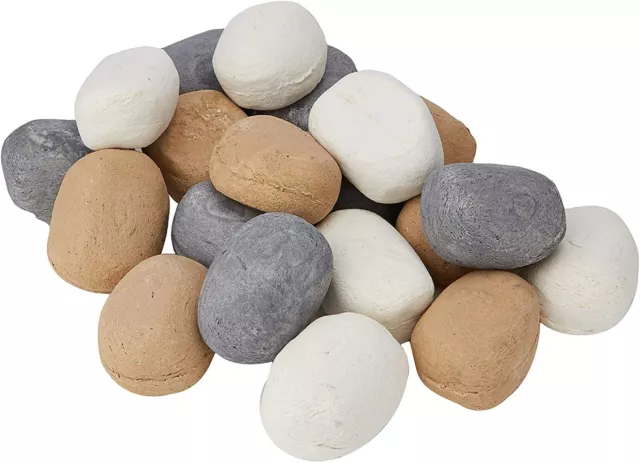 Gas Fire Pebbles Coals Replacement Universal Ceramic Stones High Thermal