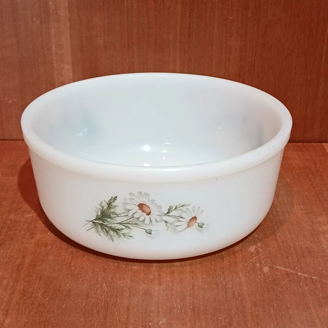 Saladier Arcopal Vintage – Motif Fleurs – Verre Français – Bol Rond Multicolore