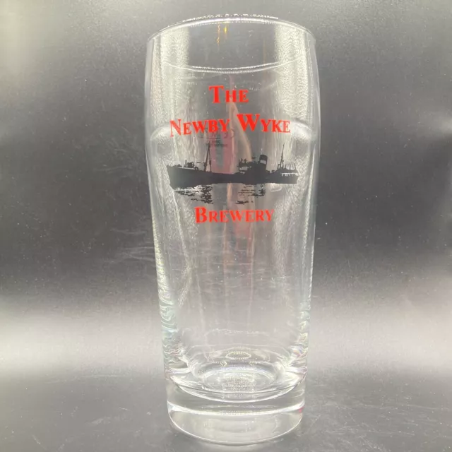 The Newby Wyke Brewery clear glass pint beer glass