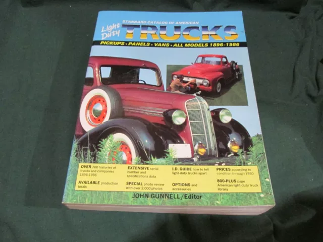 1987 Standard Catalog of American Light Duty Trucks First Edition First Printing