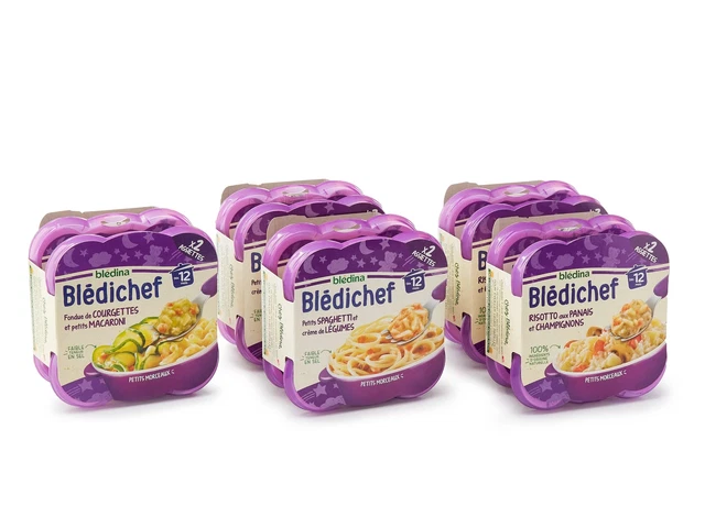 Bebé Blédina blédichef bebé platos de noche a partir de 12 meses 10x230g NUEVO MHD 10/23
