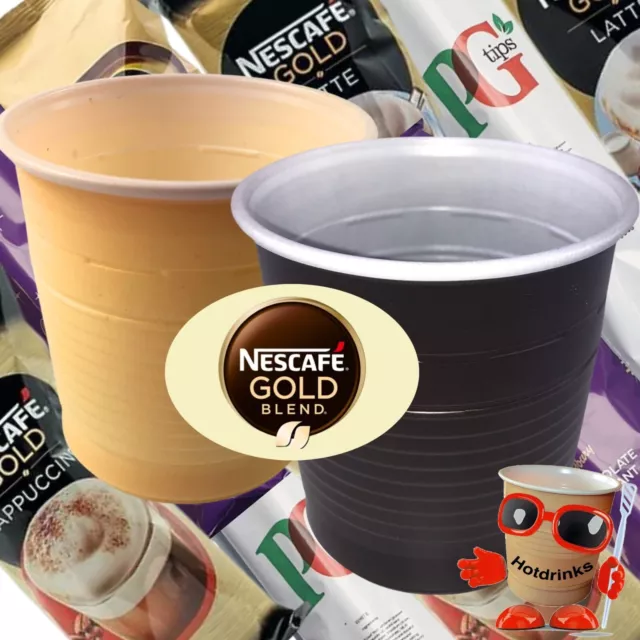 Nescafe Gold Blend Coffee White 73mm/7oz In Cup Vending Drink [100/200/300 Cups]