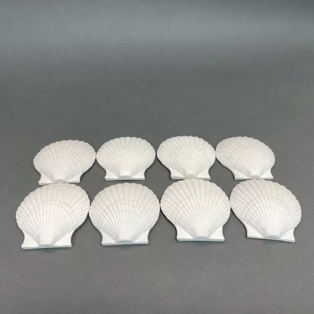 Ceramic Sea Shells Off White Home Decorations Lot of 8