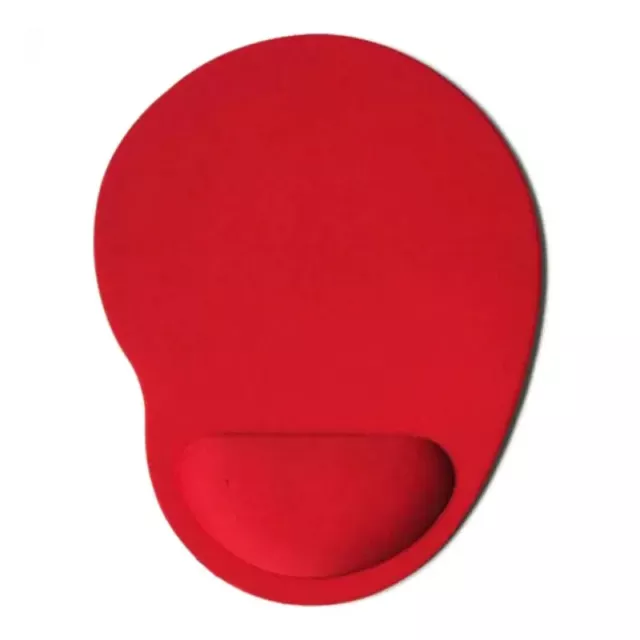 Tappetino Per Mouse Con Supporto Per Polso Soffice Colore Rosso