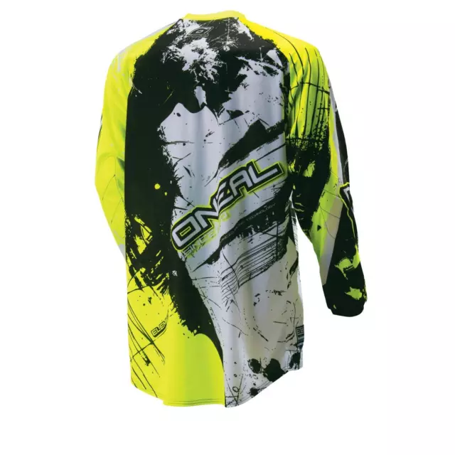 ONeal Element Jersey Shocker Schwarz Gelb Moto Cross Shirt MX DH Enduro MTB Bike 2