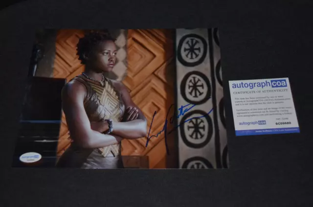 LUPITA N YONGO signed Autogramm In Person 20x25  MARVEL BLACK PANTHER ACOA AFTAL