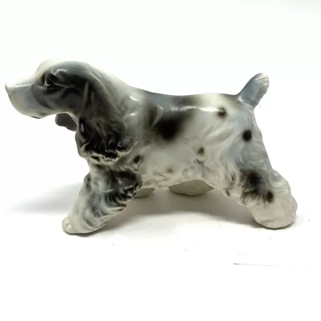 Vintage Japan Bone China Hunting Dog English Springer Spaniel Figurine