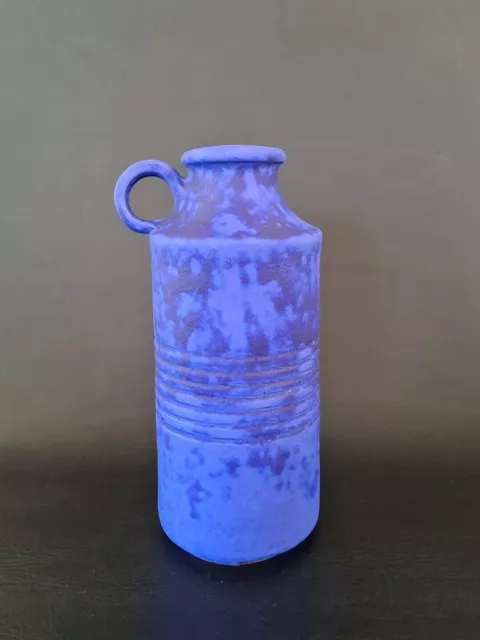 Hartwig Heyne Vase XL blau blue vintage Design west german pottery wgp mcm Hey