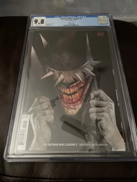 DC Comics BATMAN WHO LAUGHS 2 Snyder Oliver Variant Cover CGC 9.8 2019 Joker New