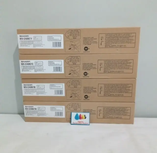 Sharp MX-C40NT Toner Cartridges Set CMYK For MXC311 MXC312 MXC401 Genuine