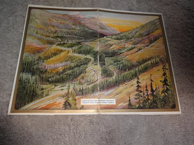 Vin Original 1928 Canadian Pacific  Railroad Cardboard Imperial Dining Car Menu
