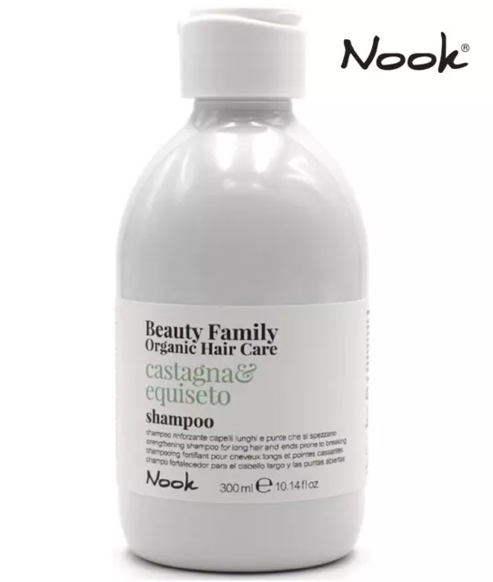 Nook Shampoo Anti Rottura Capelli Lunghi E Punte Castagna & Equiseto 300Ml