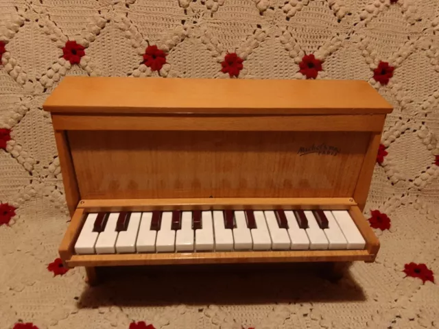 Toy piano jouet ancien Michelsonne Paris 25 keys unusual musical instrument