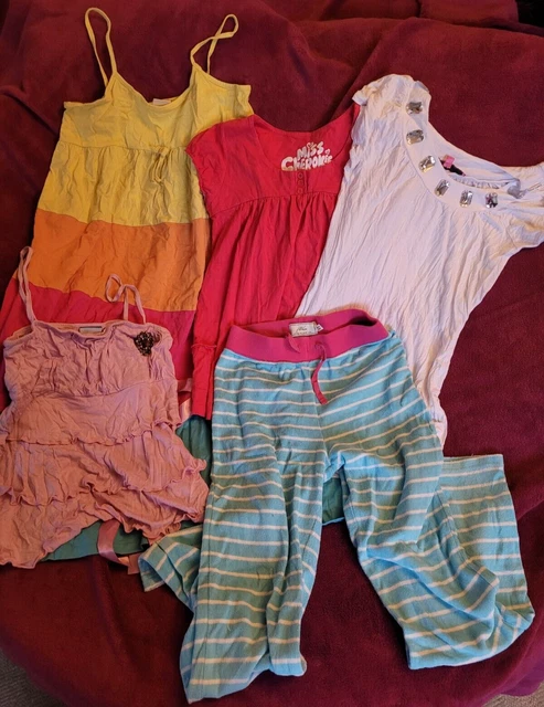 Girls Clothing Bundle 5 Items Age 9-10 Years - Joules Joggers - Tops - Dress