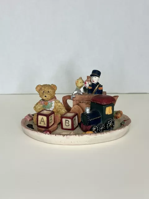 Cherished Moments Teddy Bear Mini Tea Set 1995 Artesian Fair By Michael Yam