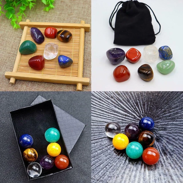 Chakela Seven Chakra Set Yoga Healing Energy Stone Christmas Gift V6L6