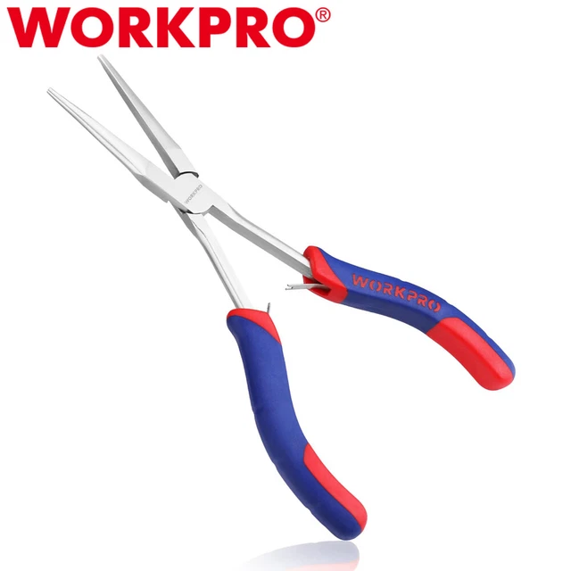 MINI EXTRA LONG 150mm NEEDLE NOSE PLIERS WITH SOFT GRIP HANDLE - Foto 4