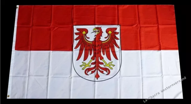 Flagge Brandenburg90x150cm + 2 Ösen Hissfahne Deko Fahne Deutschland