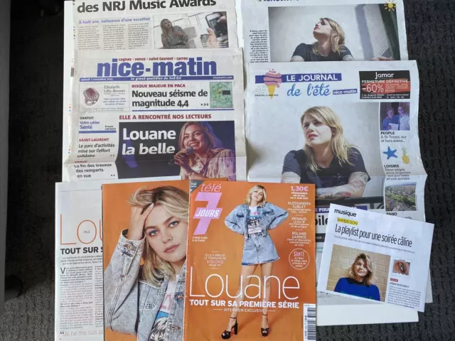 Louane - Lot De Coupures De Presse Clipping