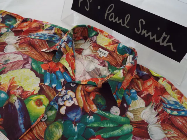 PAUL SMITH Mens Shirt 🌍 Size 16.5" (48" CHEST) 🌎 RRP £165+ 📮 FLORAL VINTAGE