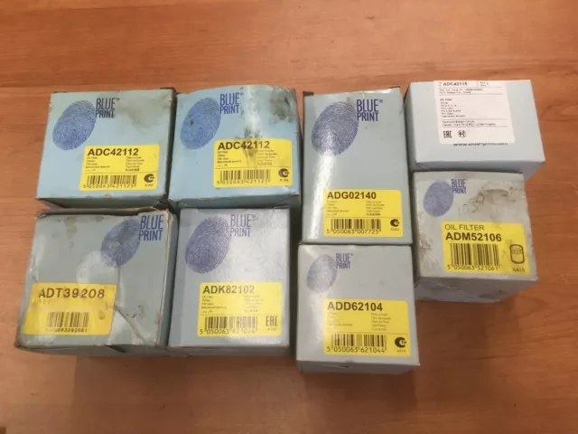 Job Lot of Blue Print Oil Filters 8 Of New Old Stock