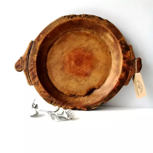 Rustic Antique Indian Dough Bowl