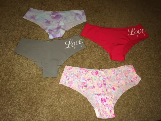 Victoria's Secret PINK Variety Mixed Logo Cheekster Panty, Set of