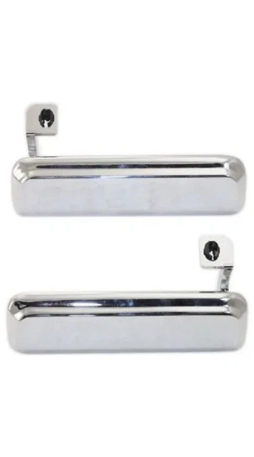 Exterior Door Handle For 83-92 Ford Ranger 79-93 Mustang Set of 2 Front Chrome