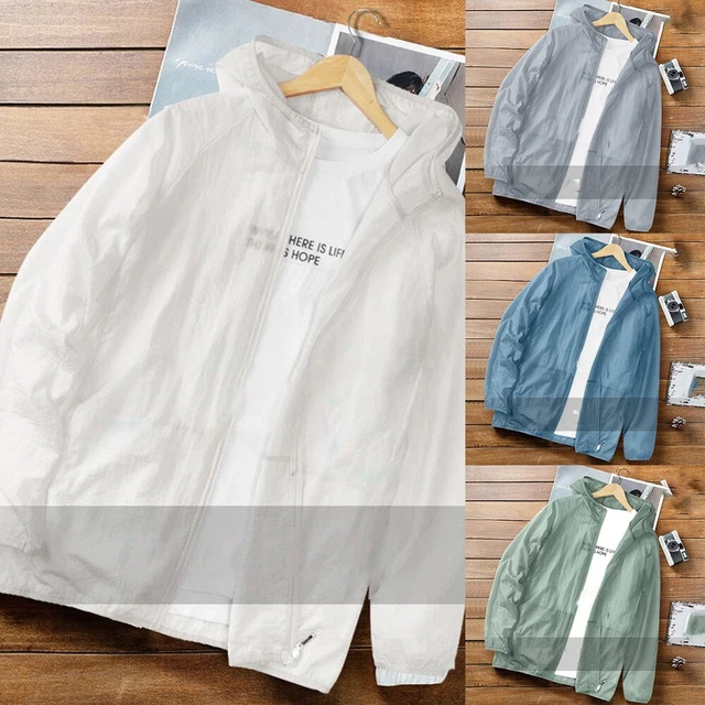 Trendige Outdoorjacke schnell trocknender Sonnenschutzmantel für Männer Frauen