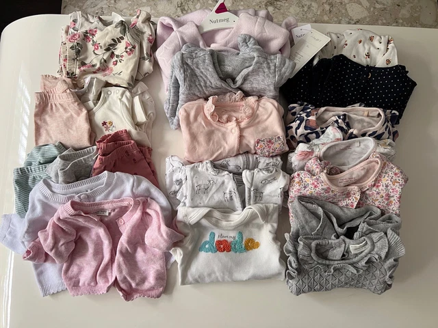NEXT BABY girl bundle 1 month grows X 8 Leggings Sets X 3 Cardis X 2 Dress X 1