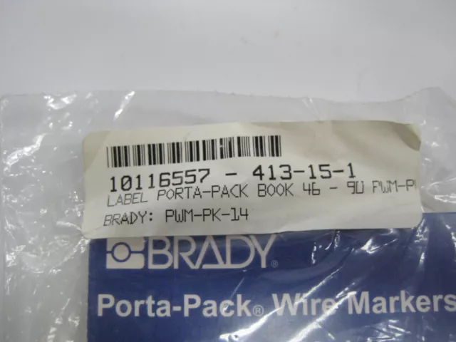 Brady Pwm-Pk-14 Porta-Pack Terminal Wire Nsmp 3